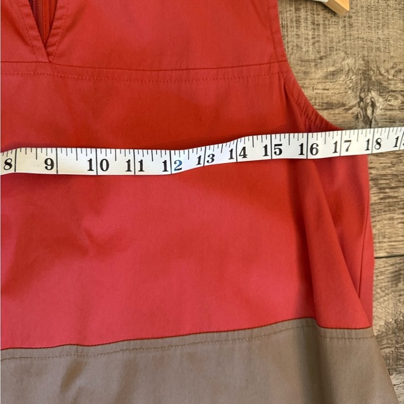 Antonelli Firenze Color Block Cotton Midi Dress Size 12 - Picture 7 of 9